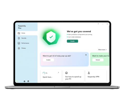 Complete defense against cyberthreats with Kaspersky Premium