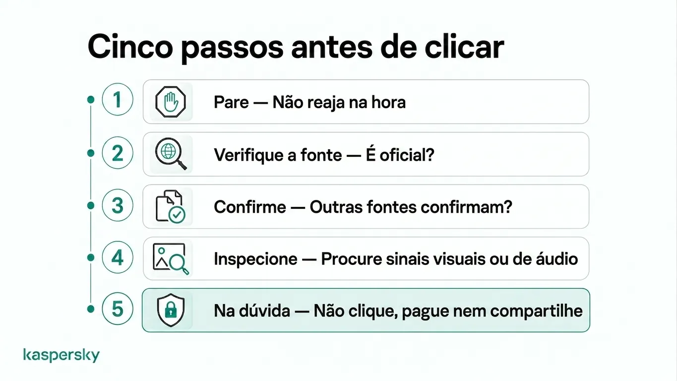 5 passos antes de clicar em conteúdos gerados por inteligência artificial (IA)