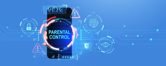 Mobile device displaying a parental controls icon.