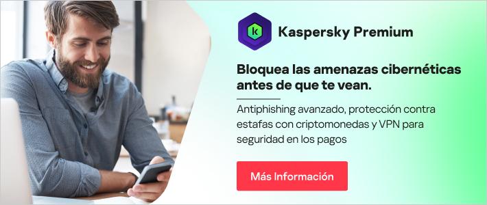 Kaspersky Premium - bloquee ciberamenazas como el phishing y el fraude