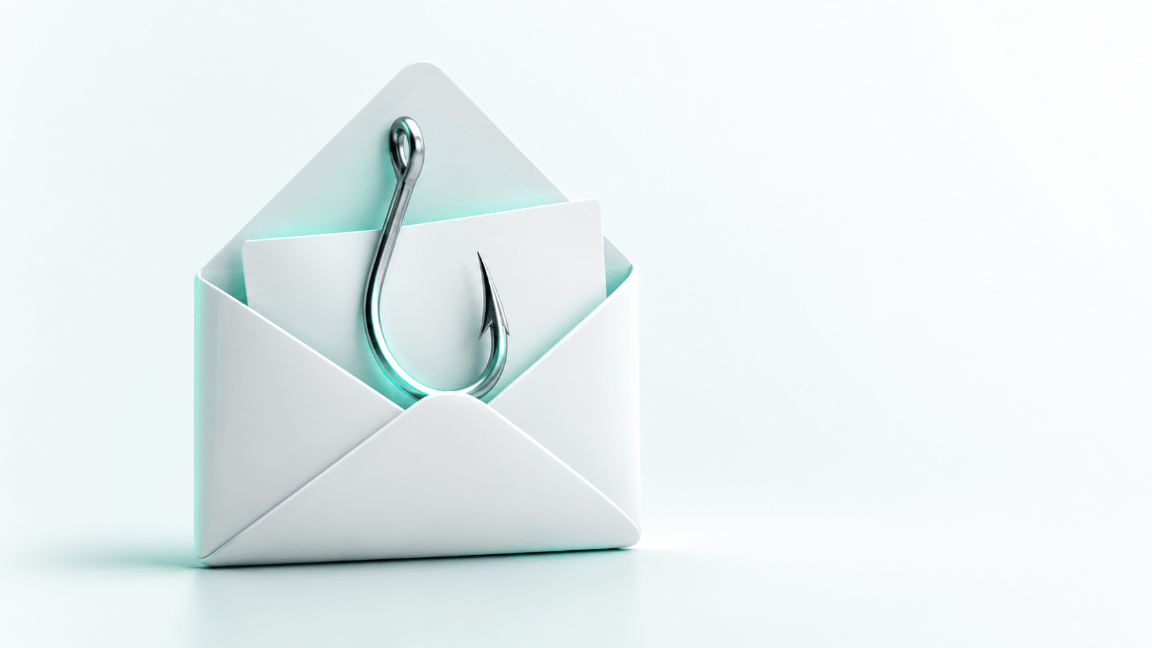 Phishing email with fishing hook