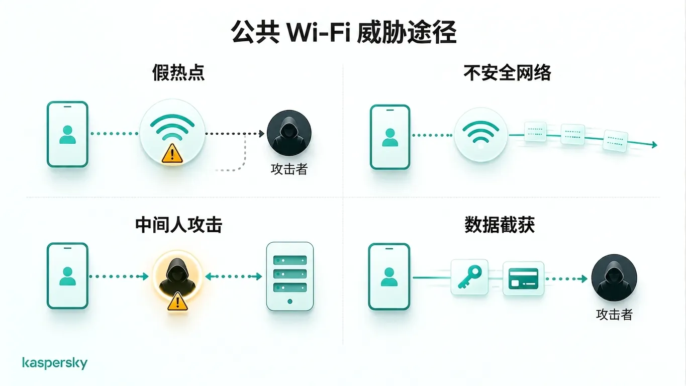 在世界杯流媒体时常见的公共 Wi‑Fi 安全风险