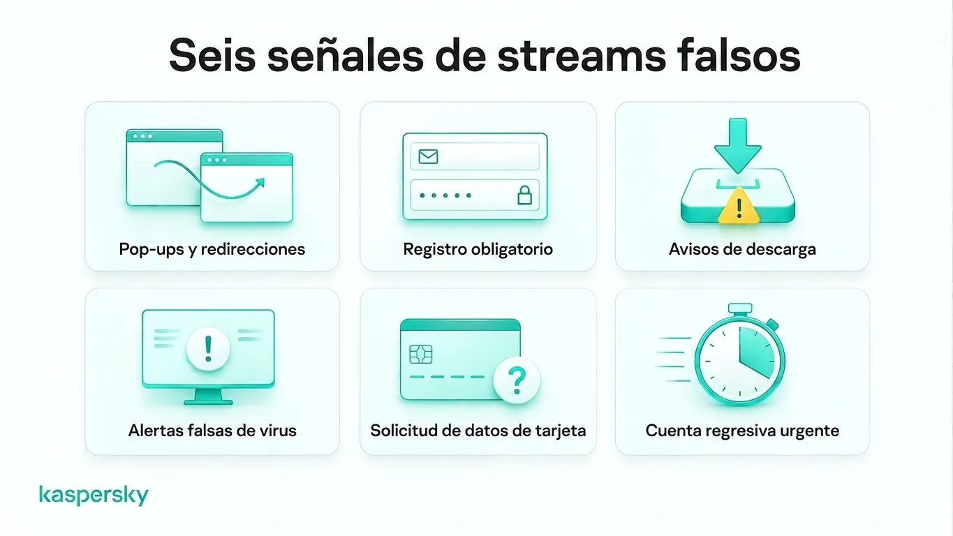 Seis señales de alerta sobre los sitios falsos de transmisión de la Copa del Mundo