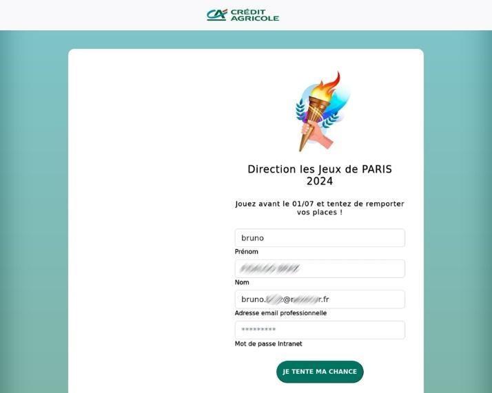 Exemple phishing CA