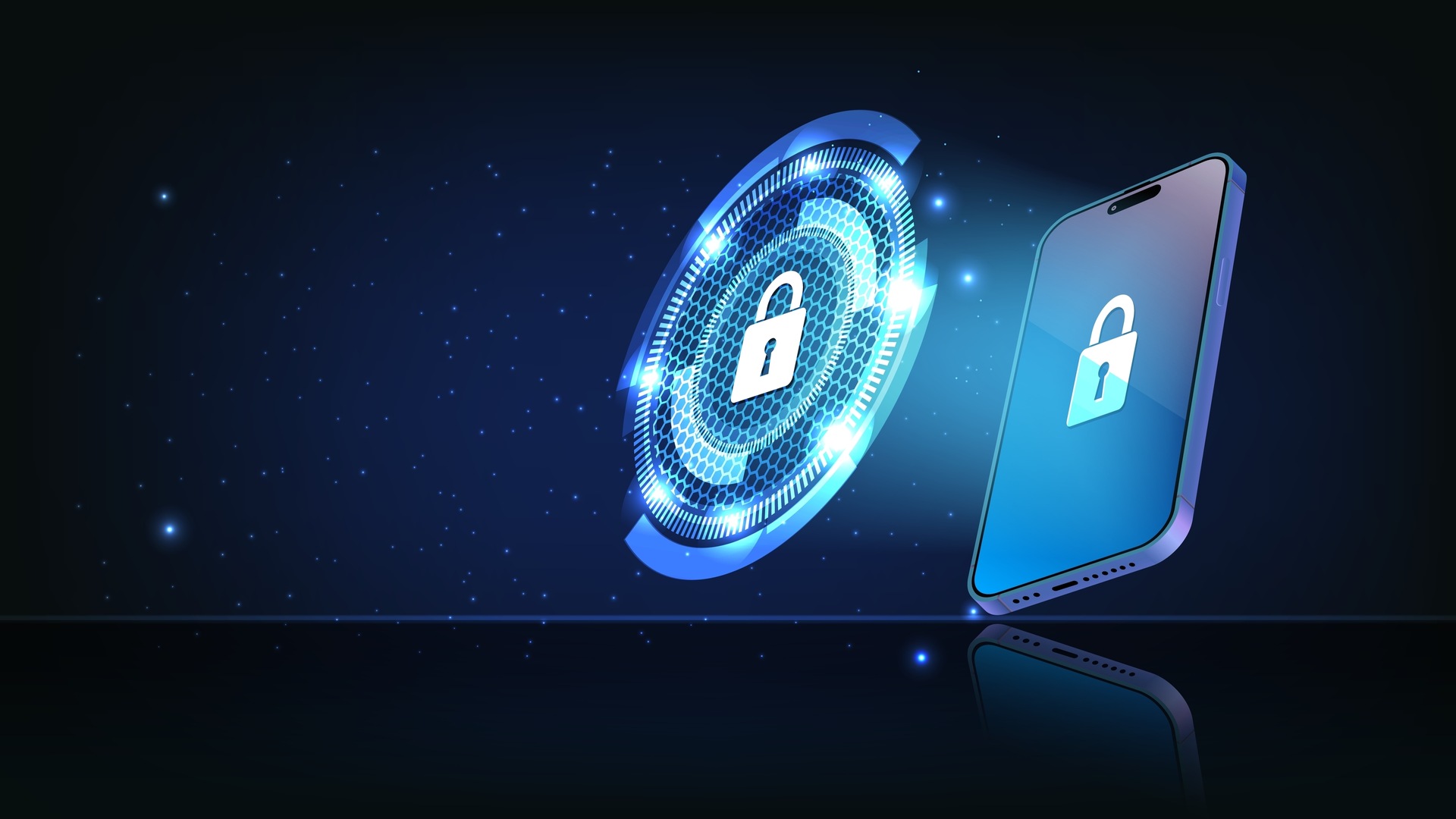 Android smartphone displaying a security shield icon, representing mobile antivirus protection