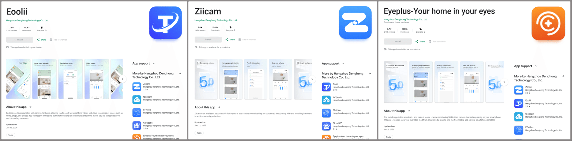 Infected apps on Google Play 