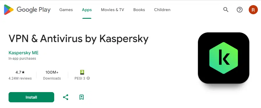 Playstore-kuvakaappaus