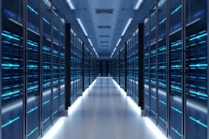 An image of a server room