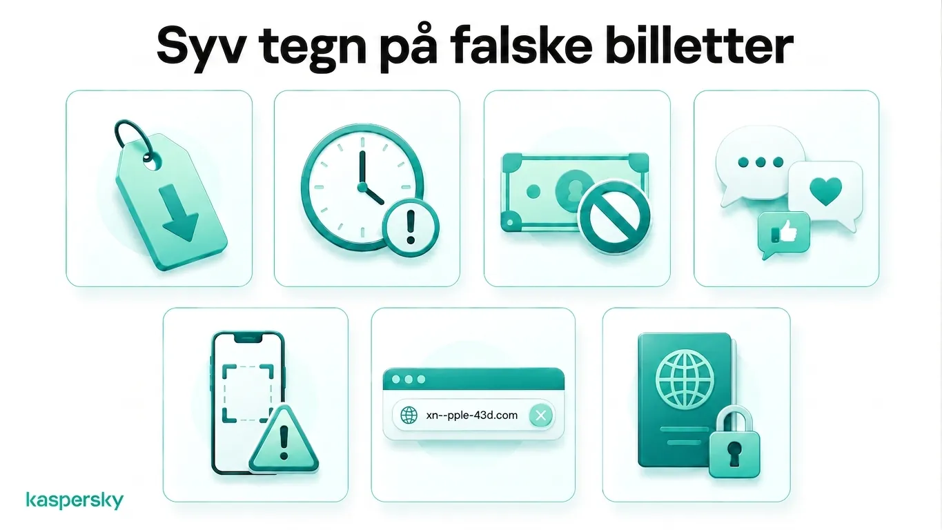 Syv advarselstegn på falske FIFA‑VM‑billetter