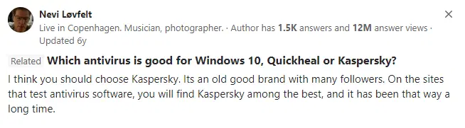 Quora-kuvakaappaus
