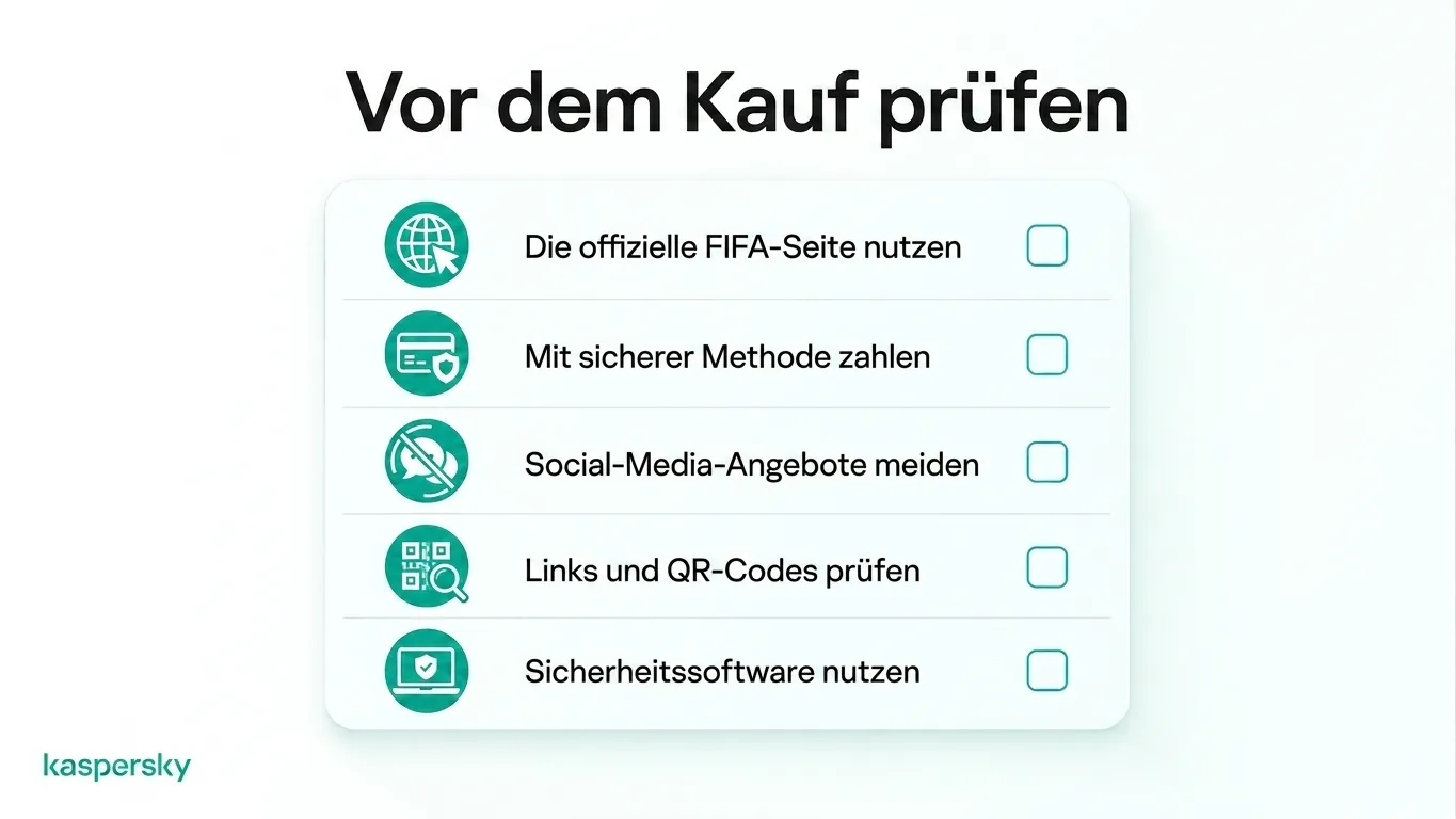 Checkliste für den sicheren Online‑Kauf von FIFA‑WM‑Tickets