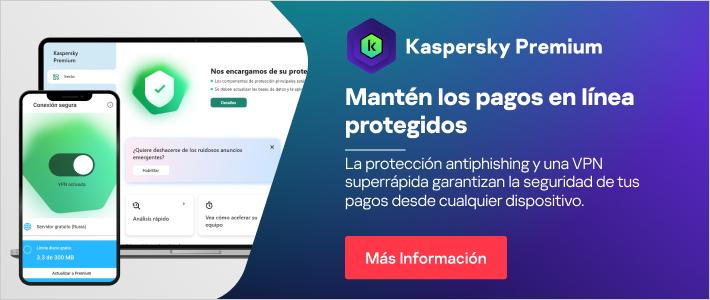 Kaspersky Premium - proteja sus pagos en línea