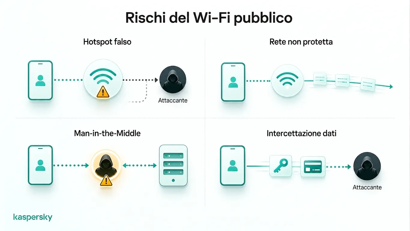 Rischi comuni del Wi‑Fi pubblico durante lo streaming della FIFA Coppa del Mondo