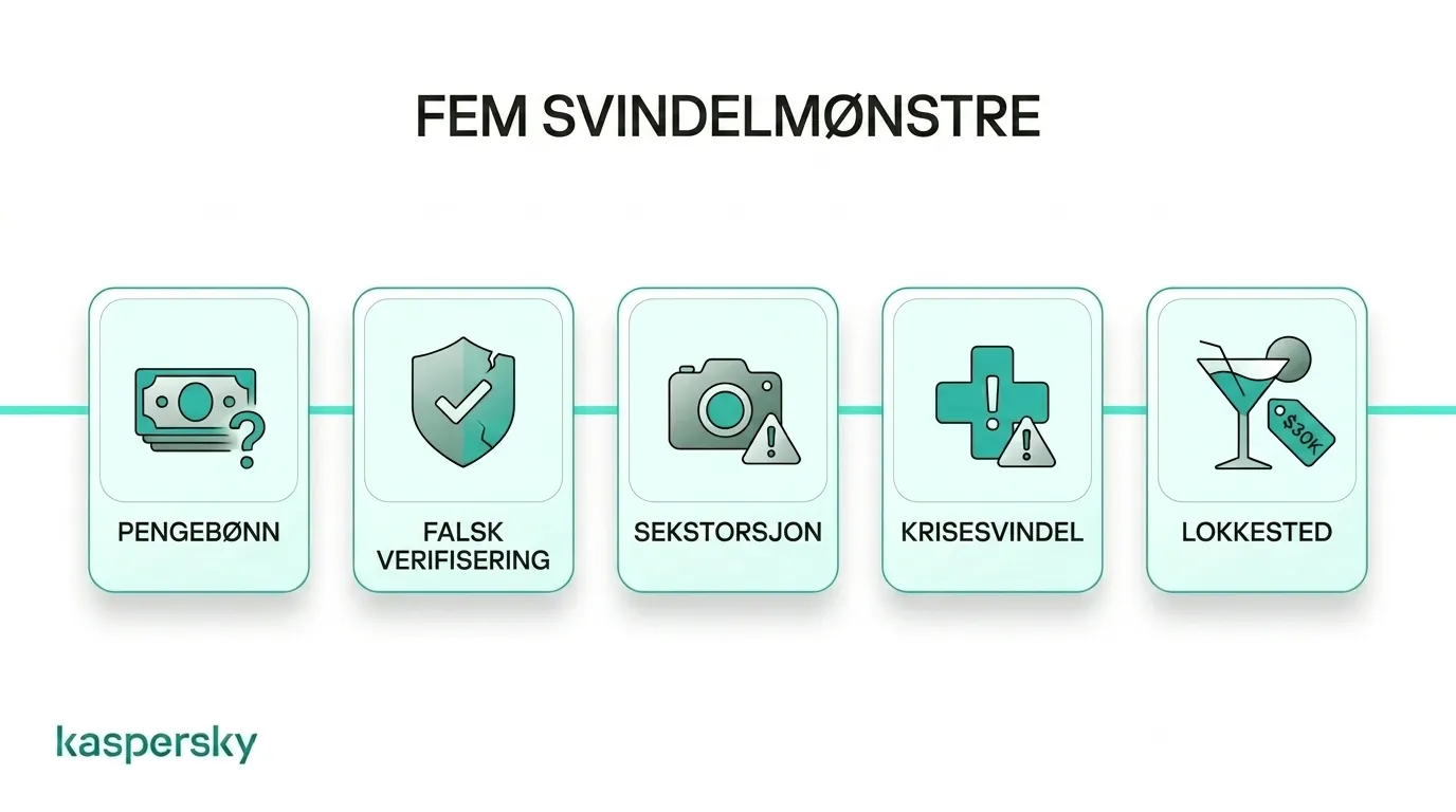 Oversikt over vanlige svindelmetoder knyttet til one-night stands og varselsignaler