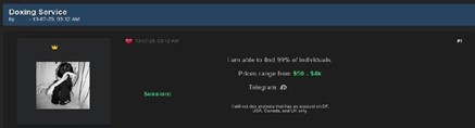 Darknet message example