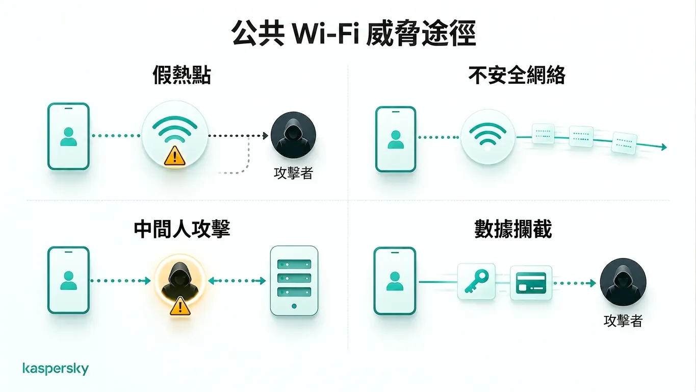 在串流世界盃時常見的公共 Wi‑Fi 安全風險