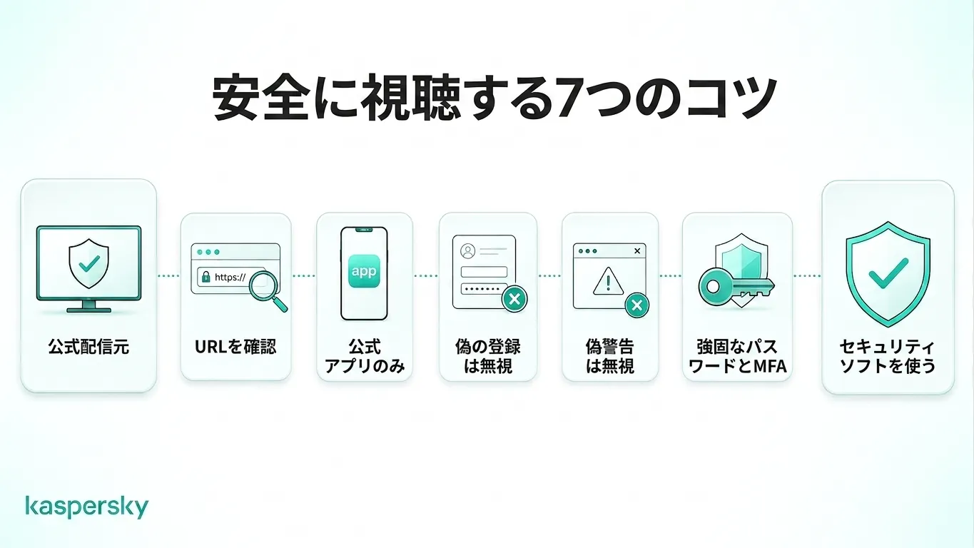 ワールドカップ配信を安全に見るための7つのヒント