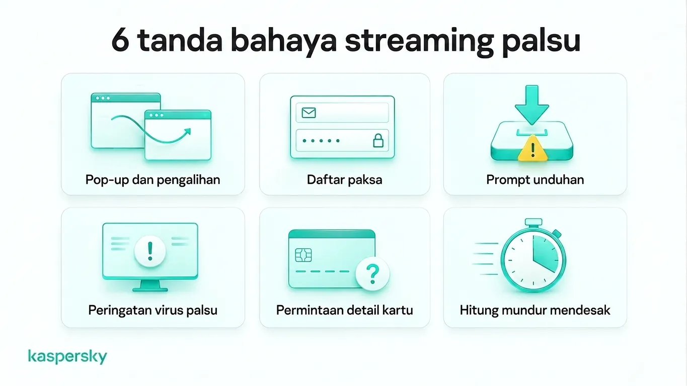 Enam tanda peringatan situs streaming Piala Dunia palsu