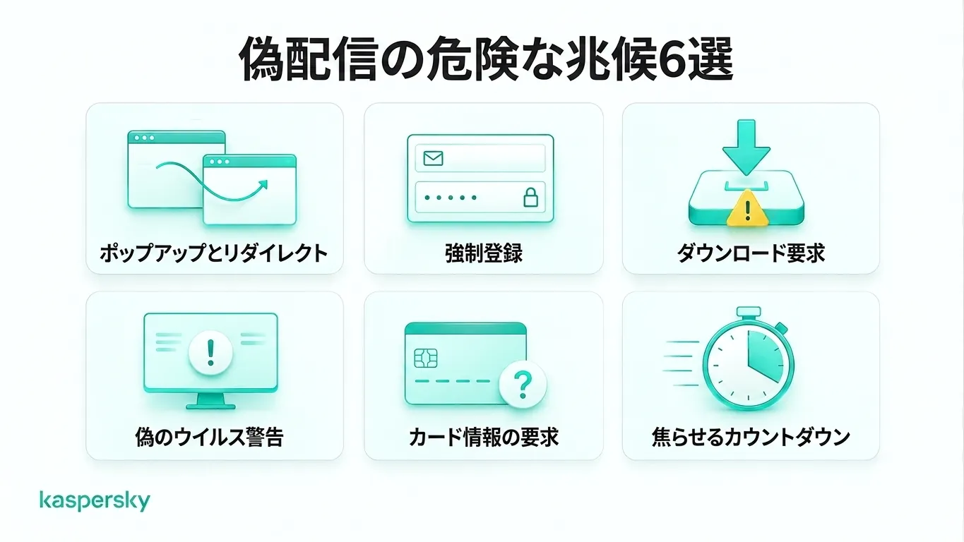 偽ワールドカップ配信サイトの警告サイン6選
