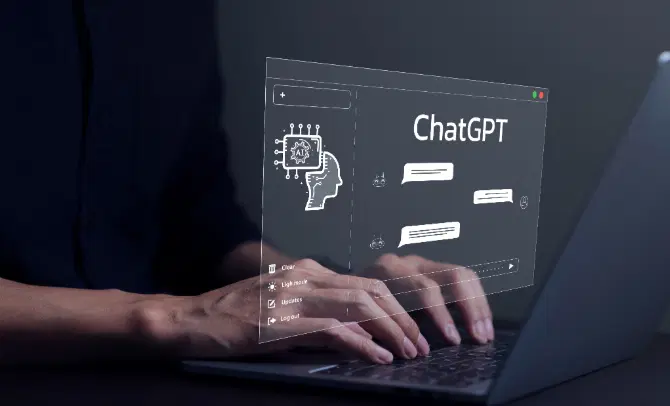 Varias indicaciones de ChatGPT que se muestran en la pantalla.