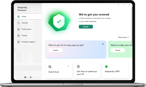 Complete defense against cyberthreats with Kaspersky Premium