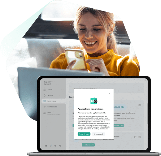 Gestion des applications à l'aide de Kaspersky