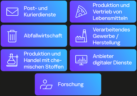 NIS-2: Wichtige Einrichtungen NIS-2: Wichtige Einrichtungen
