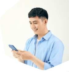 Man using his mobile phone