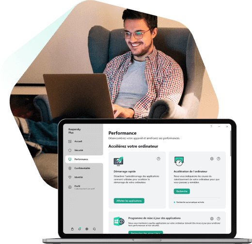 Écran pour afficher l'optimisation des performances