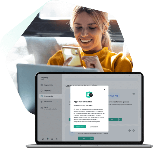 Gerenciamento de aplicativos usando Kaspersky