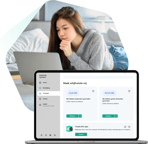 Kaspersky hardeschijfopschoner en gezondheidsmonitor