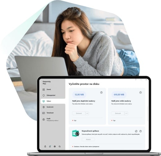 Clean up disk space with Kaspersky
