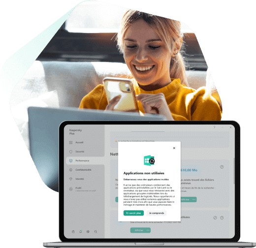 Gestion des applications à l'aide de Kaspersky