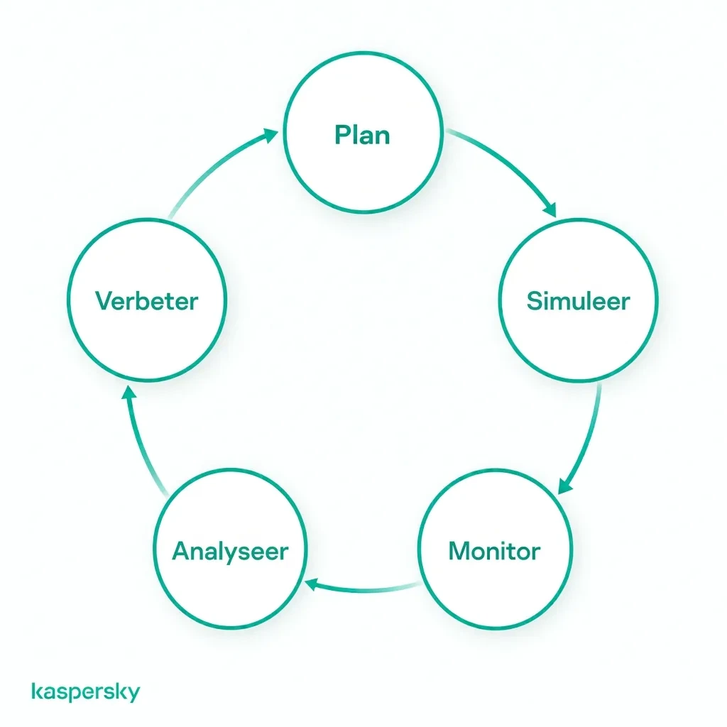 Fasen van een phishingsimulatie: van planning en testen tot monitoring, analyse en verbetering