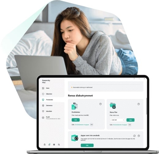 Clean up disk space with Kaspersky