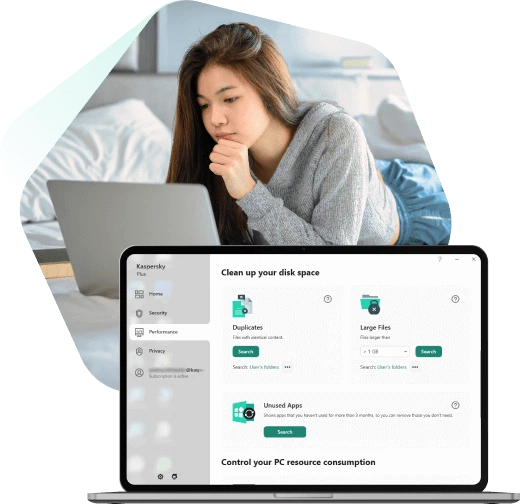Clean up disk space with Kaspersky