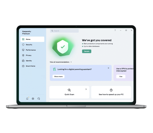 Complete defense against cyberthreats with Kaspersky Premium