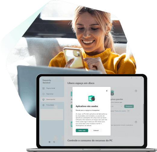 Gerenciamento de aplicativos usando o Kaspersky