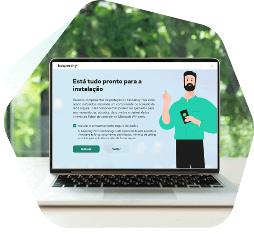 O Kaspersky é fácil de instalar