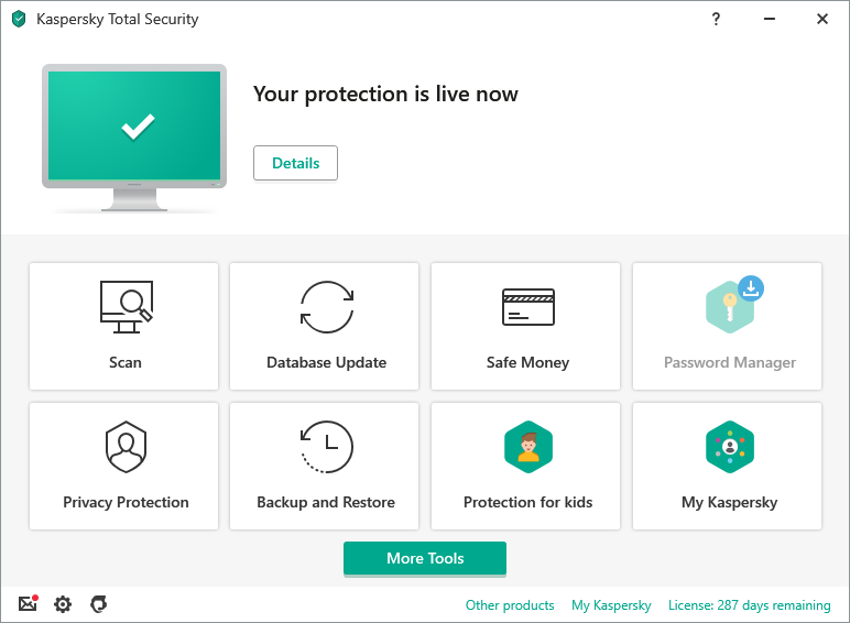 What is the use of Kaspersky Total Security?