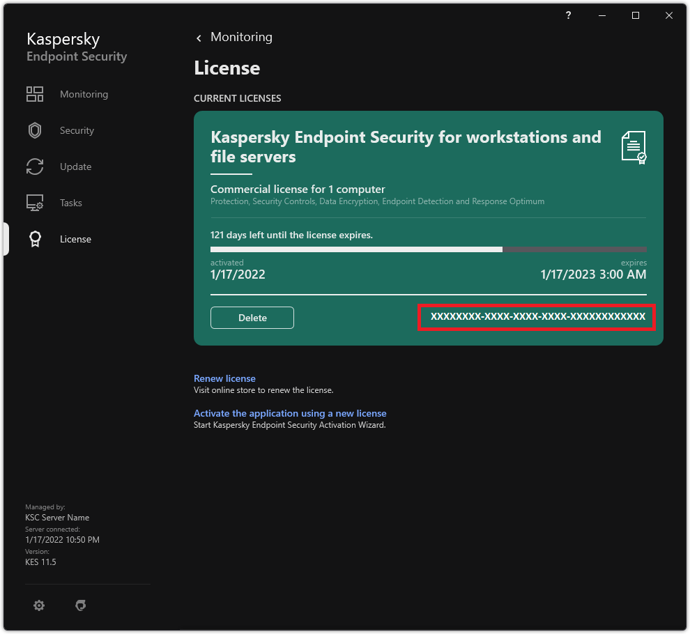Come rinnovo Kaspersky Endpoint Security for Business?