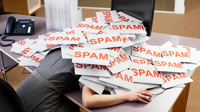 how to stop spam emails